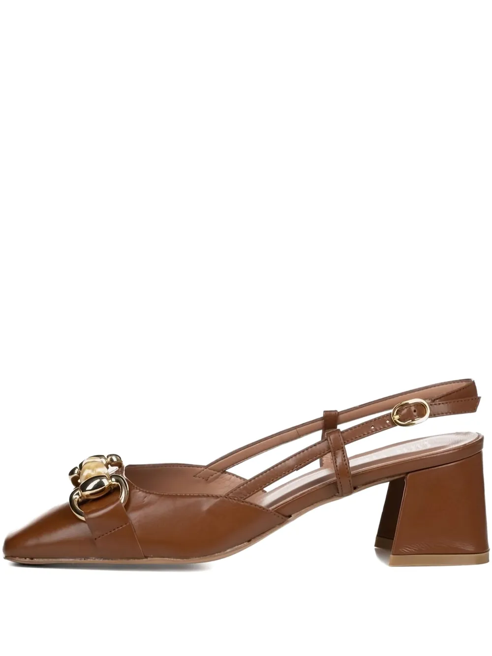 Poche Paris leather pumps Neutrals