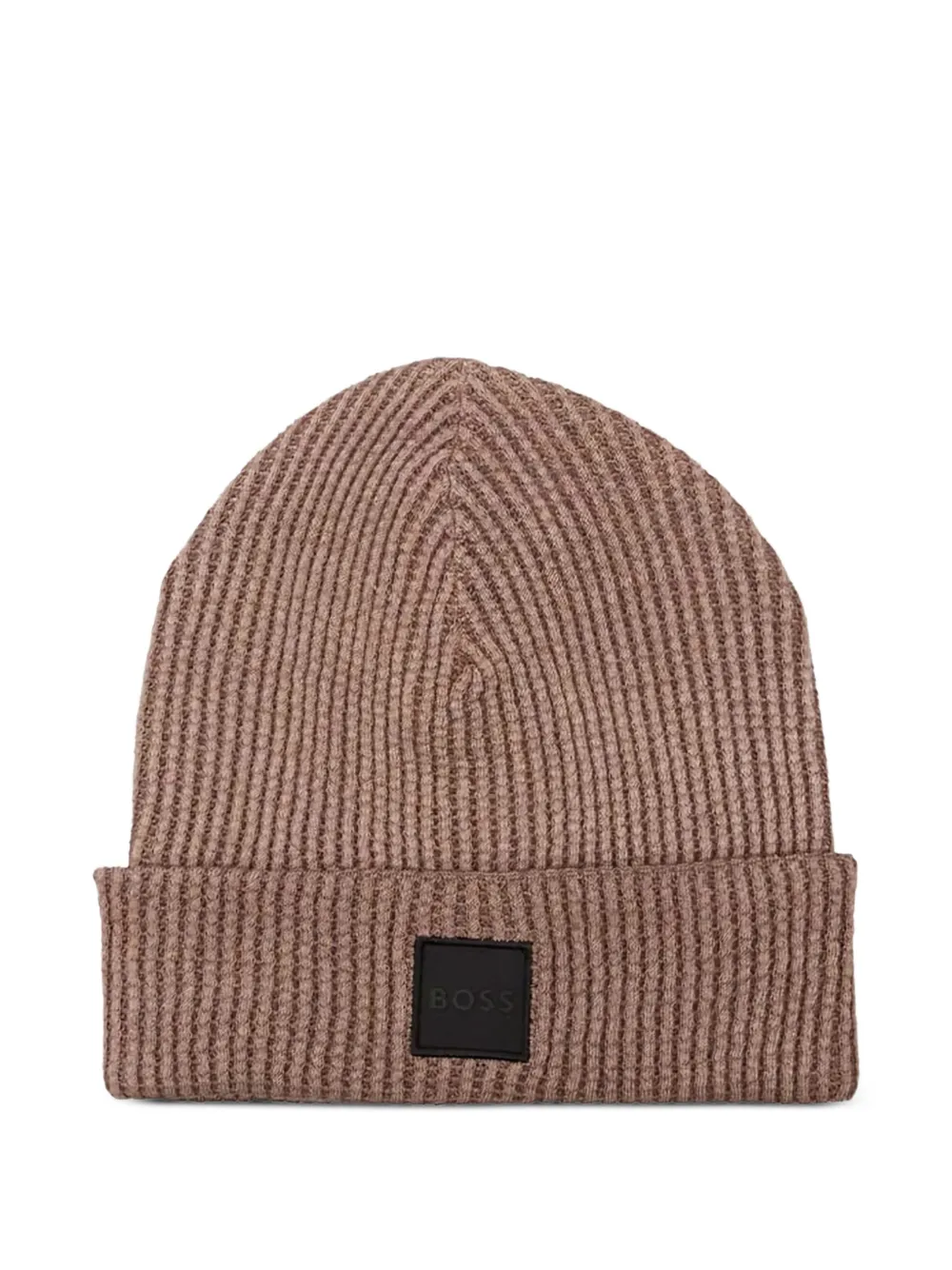 BOSS logo-patch beanie | Neutrals | Image 1