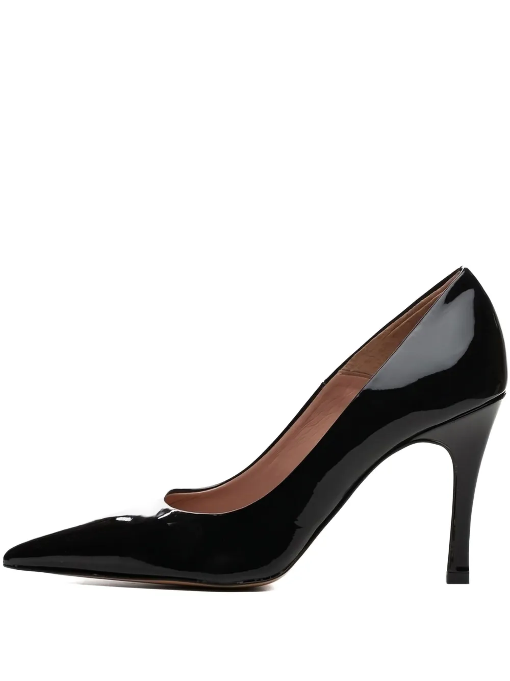 Poche Paris patent pumps Black