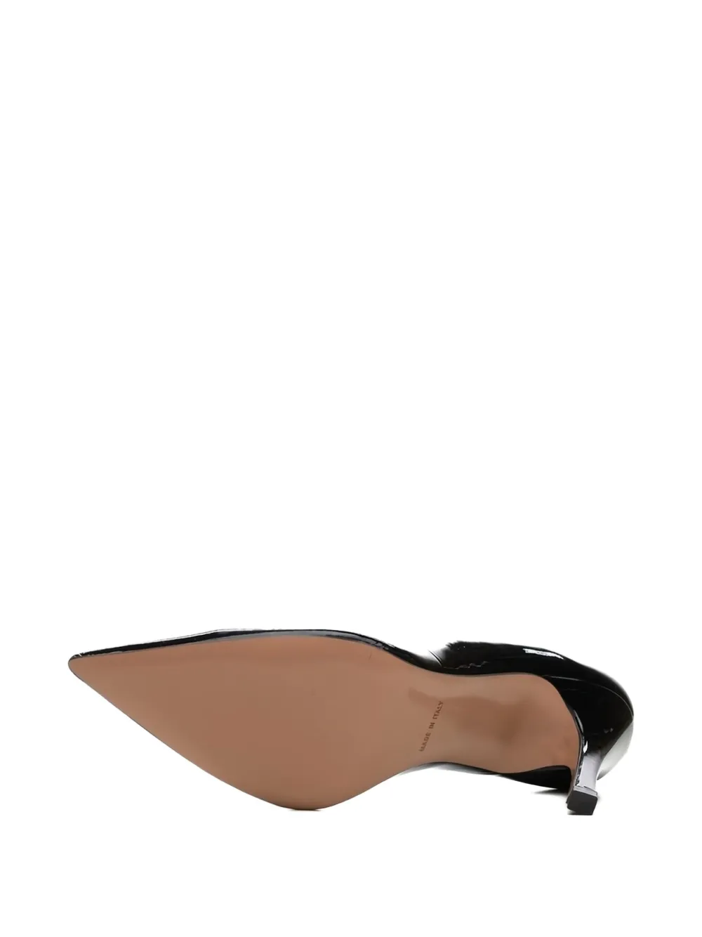 Poche Paris patent pumps Black
