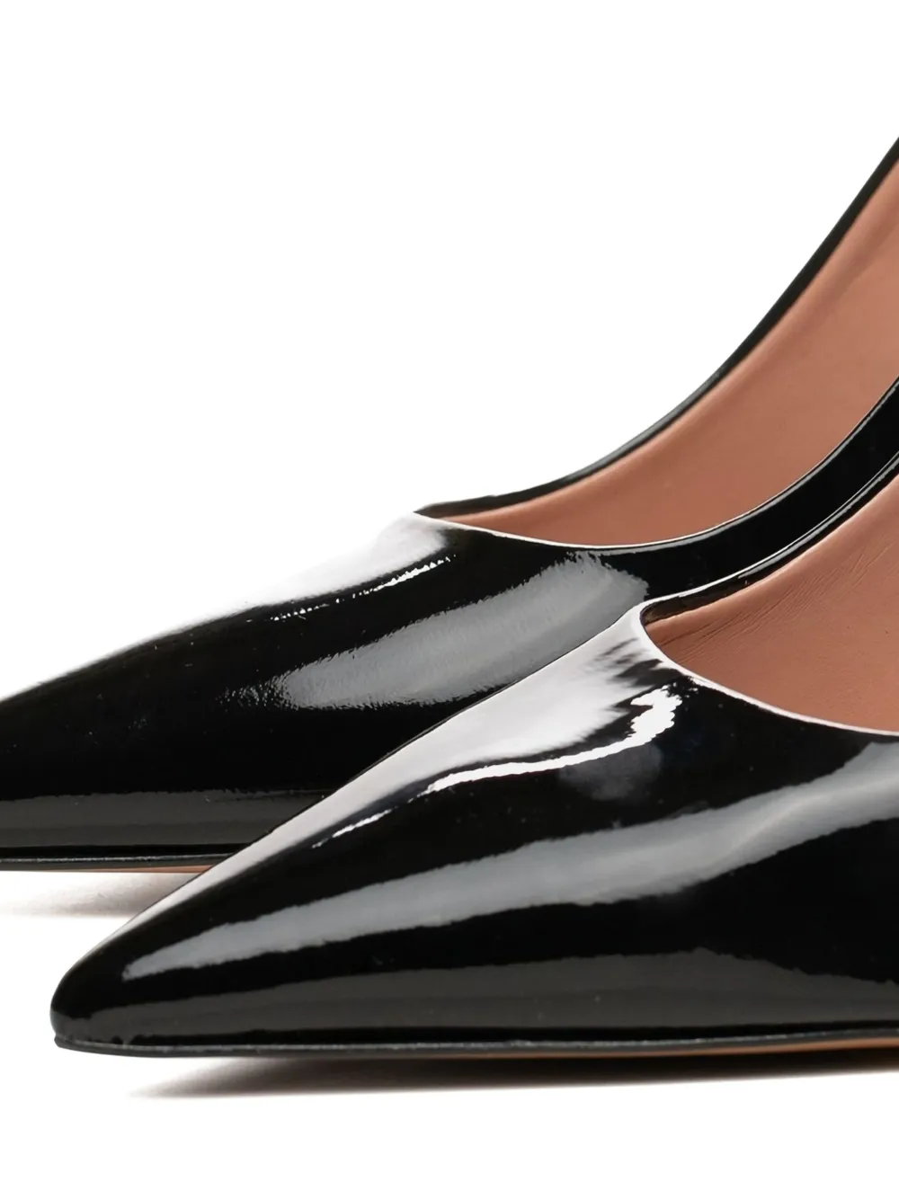 Poche Paris patent pumps Black