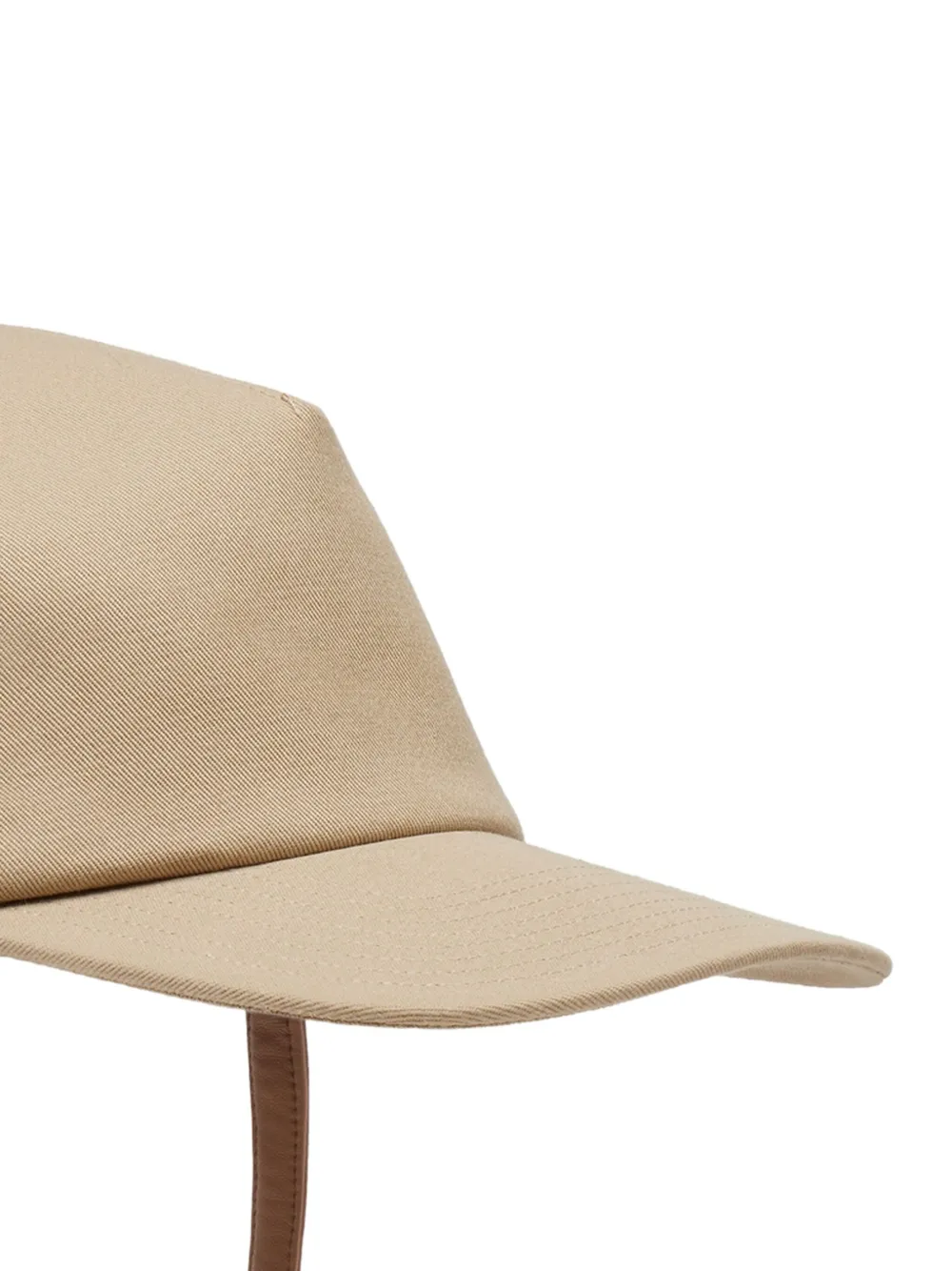 Maison Margiela leather-strap baseball cap Beige
