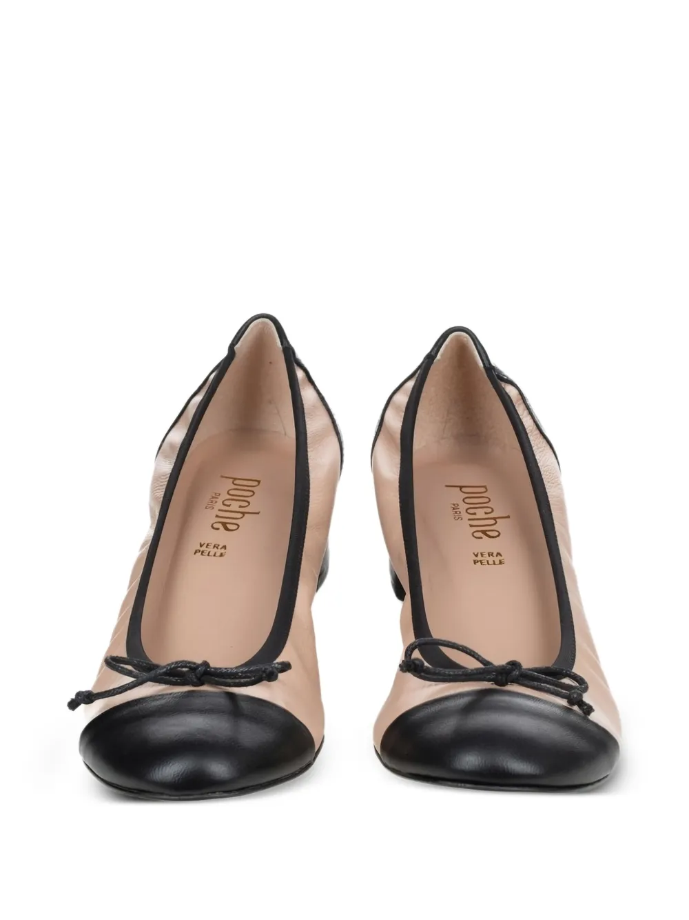 Poche Paris leather pumps Neutrals
