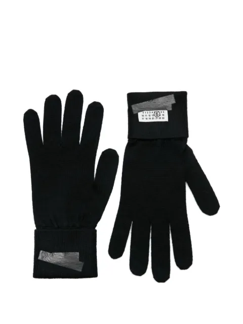 MM6 Maison Margiela Numbers-motif gloves