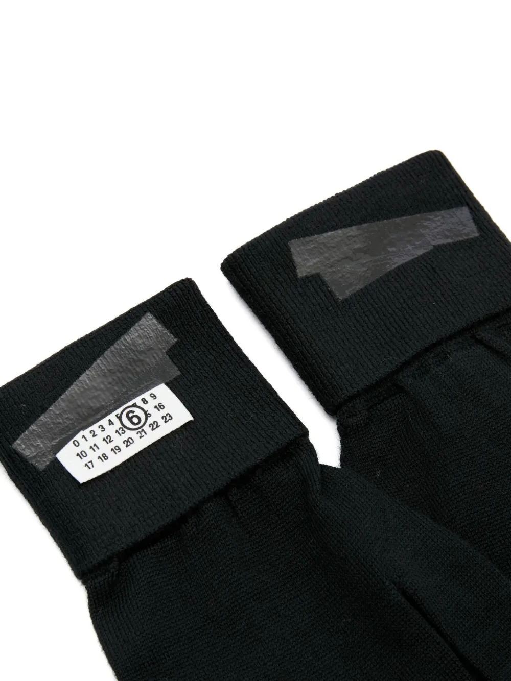 MM6 Maison Margiela Handschoenen met Numbers-patroon Zwart