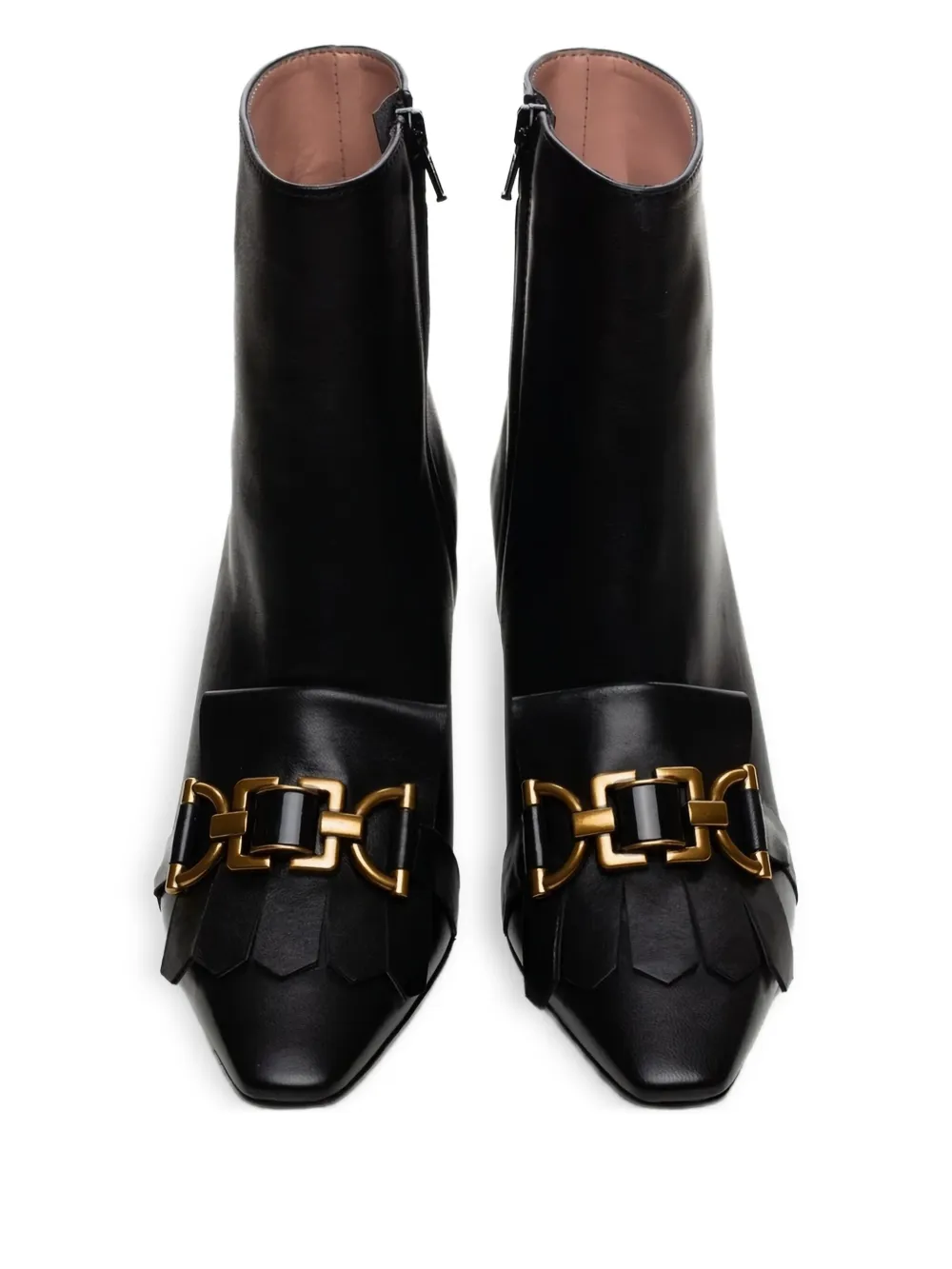 POCHE PARIS FRINGE-DETAILED ANKLE BOOTS 