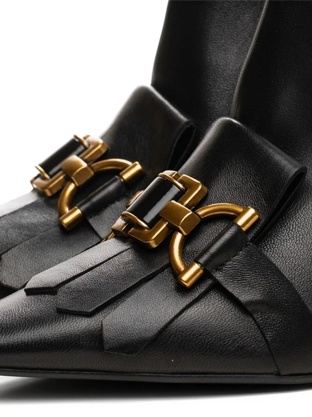 POCHE PARIS FRINGE-DETAILED ANKLE BOOTS 