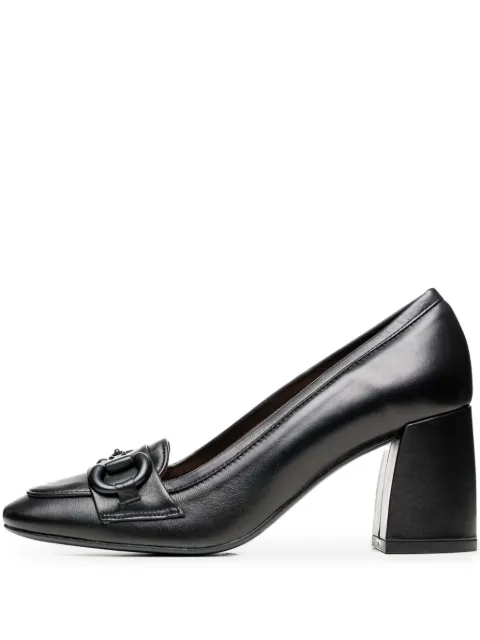 Poche Paris 80mm leather heeled pumps