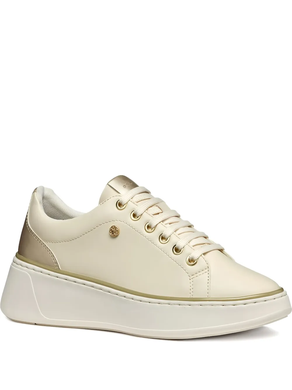 Geox Sunnetty sneakers met plateauzool Beige