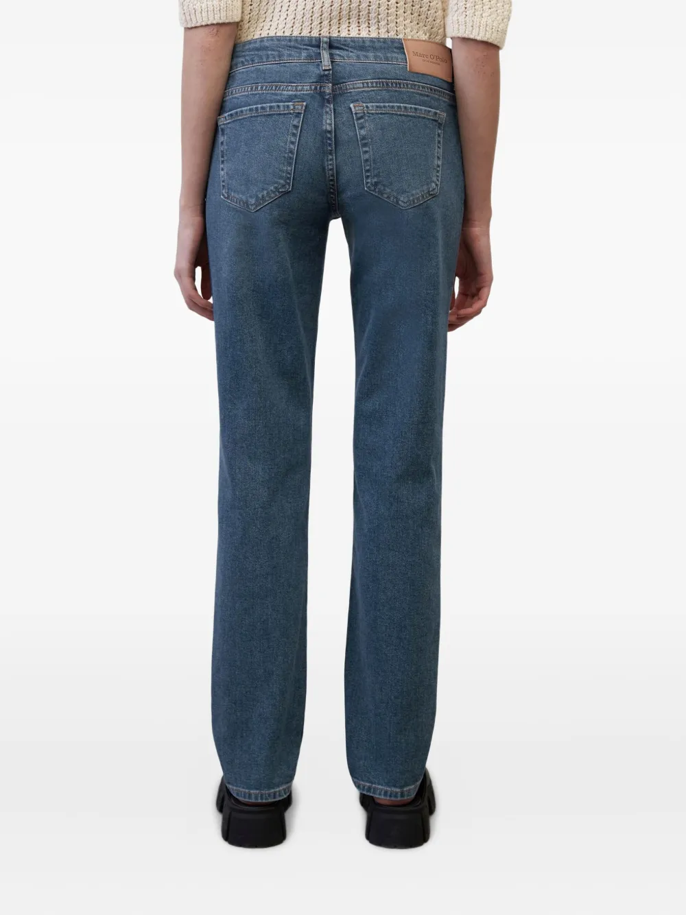 Marc O'Polo Jeans met logopatch Blauw