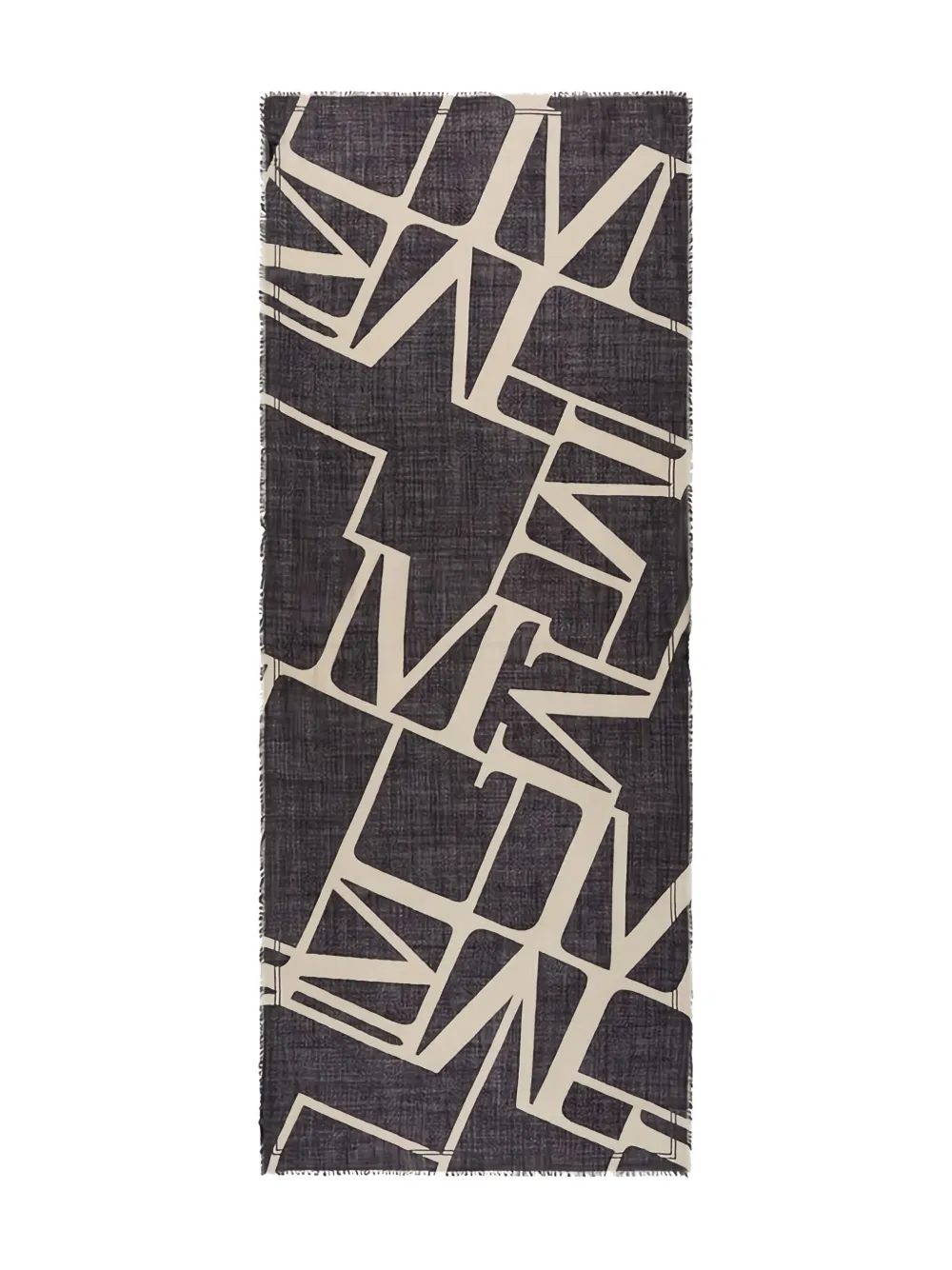 Marc O'Polo graphic-print shawl | Black | Image 1