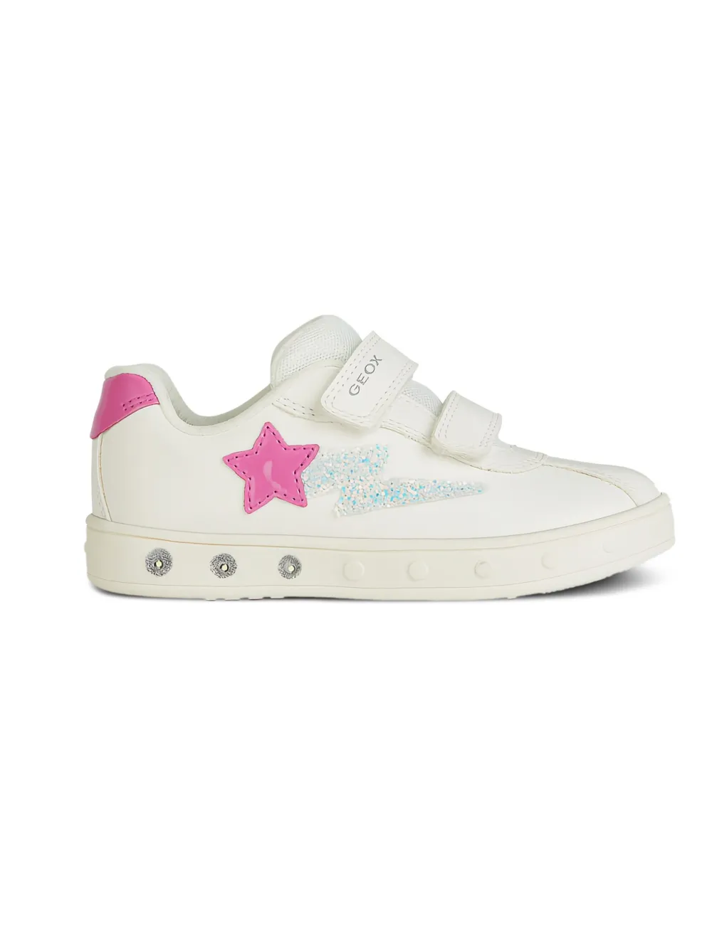 Geox Kids glitter-detail sneakers White