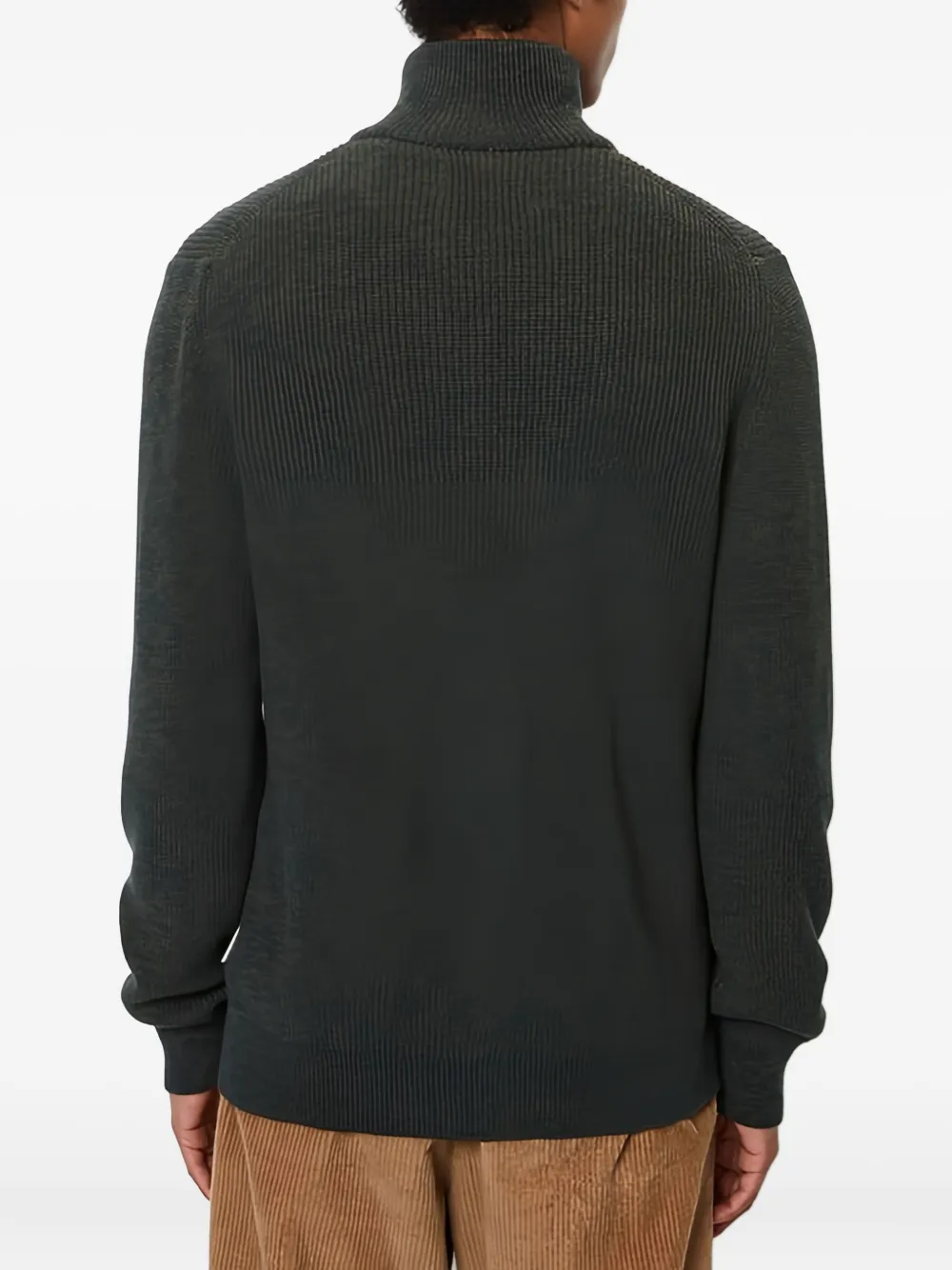 Marc O'Polo Vest met rits en textuur Blauw