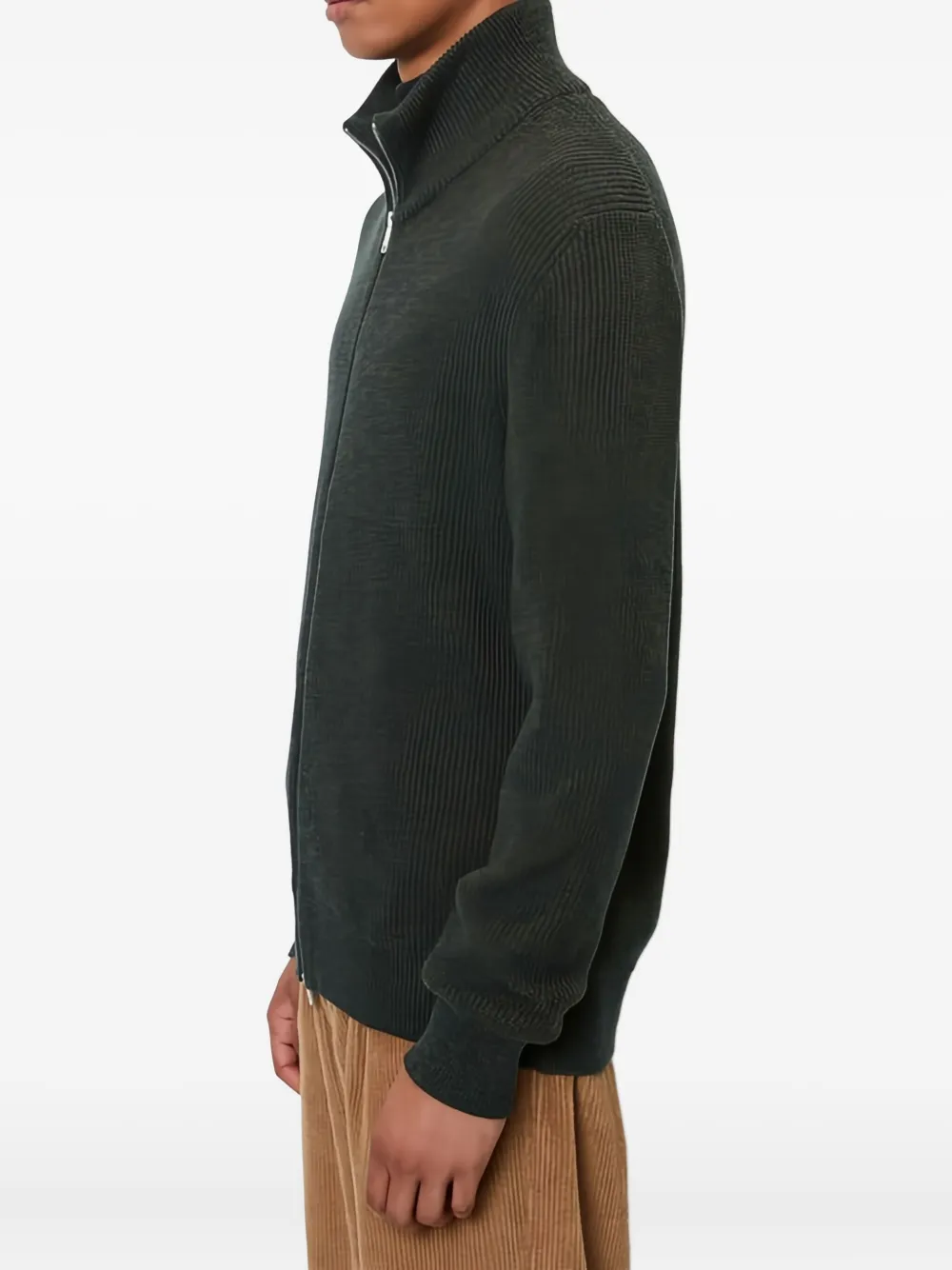 Marc O'Polo Vest met rits en textuur Blauw