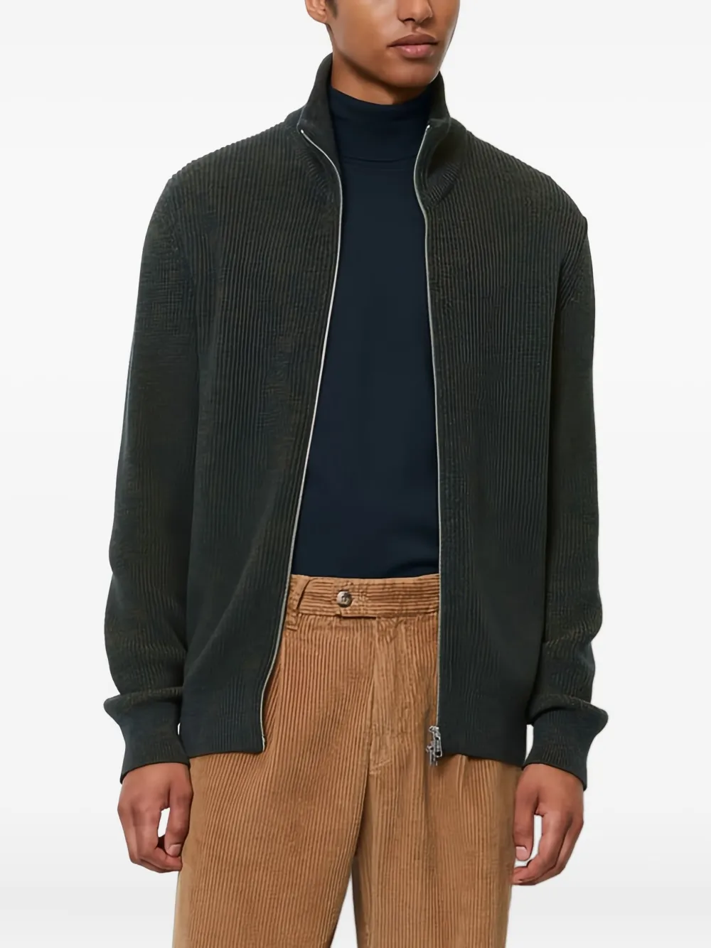 Marc O'Polo textured zip-up cardigan | Cardigans | Image 2