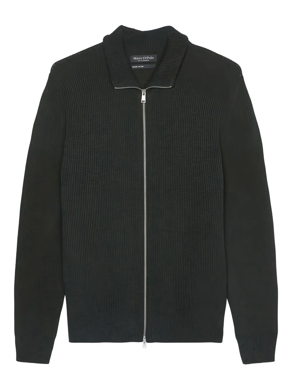 Marc O'Polo textured zip-up cardigan | Blue | Image 1