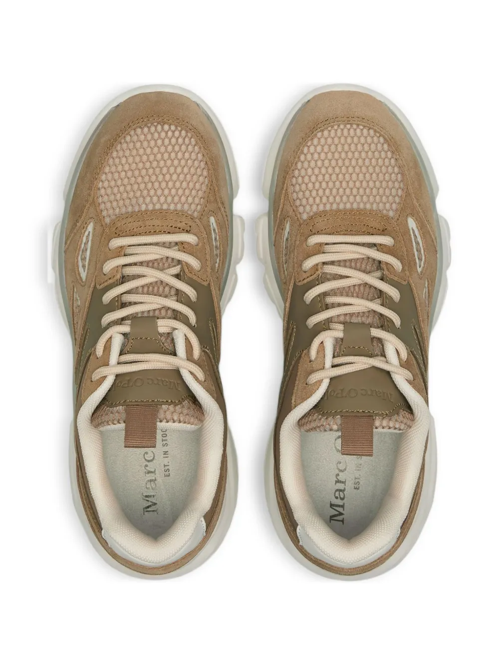 Marc O'Polo Julia mesh panelled chunky sneakers Brown