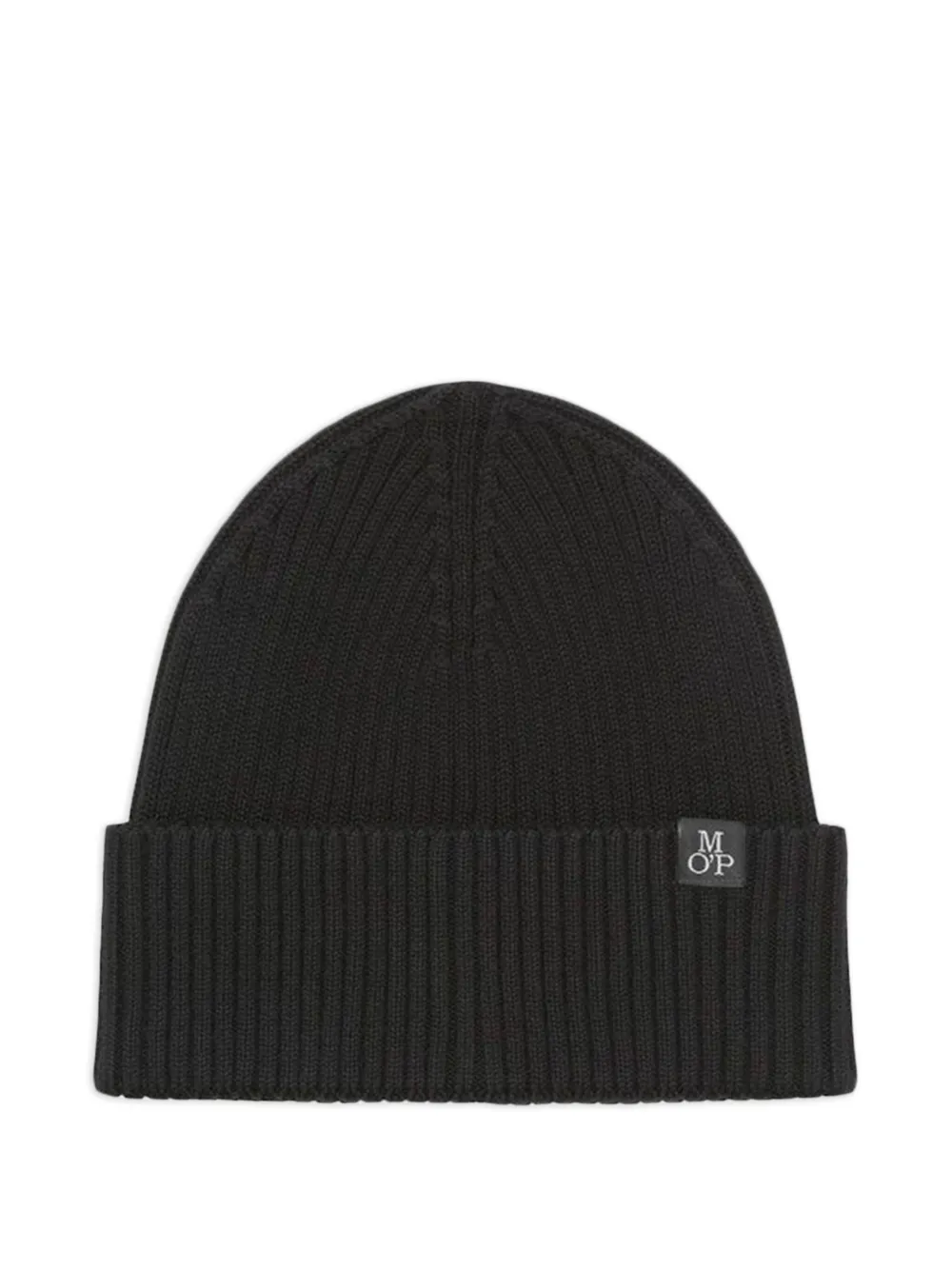 Marc O'polo Ribbed-knit Beanie In Black