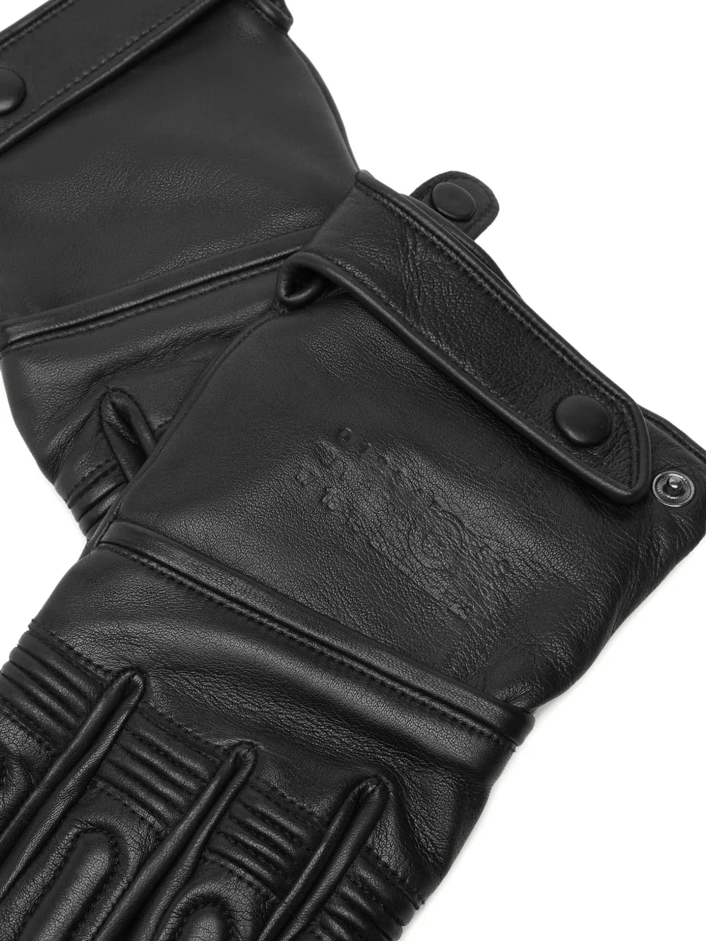 MM6 Maison Margiela Leren handschoenen Zwart