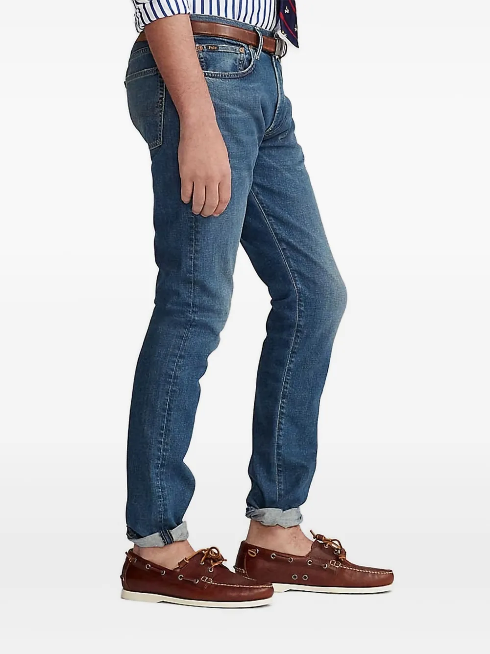 Polo Ralph Lauren Jeans met logopatch Blauw