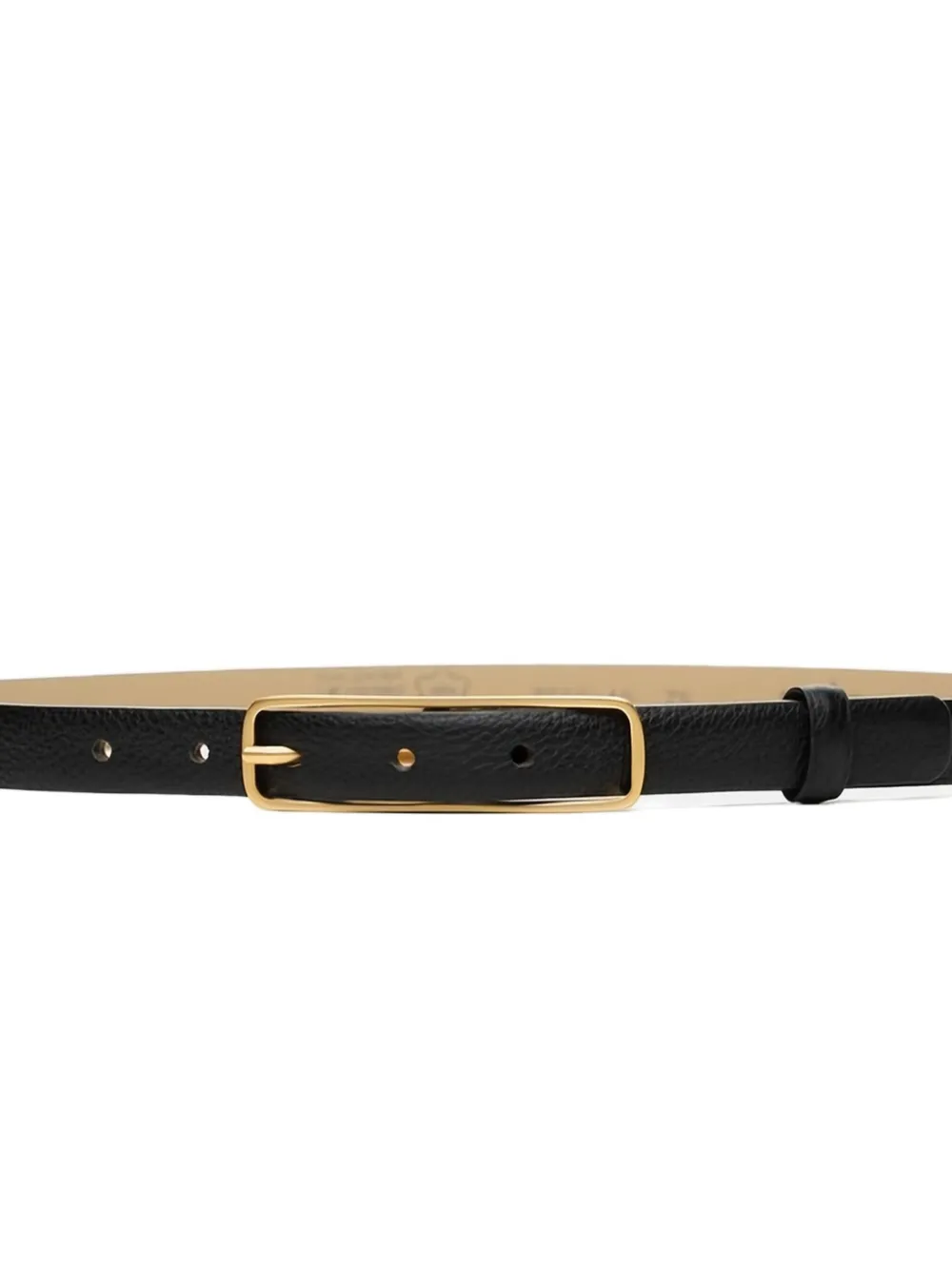 Poche Paris Leren riem - Zwart