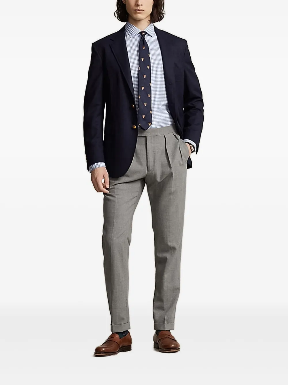 Polo Ralph Lauren チェック シャツ - ブルー Polo Ralph Lauren チェック シャツ - ブルー