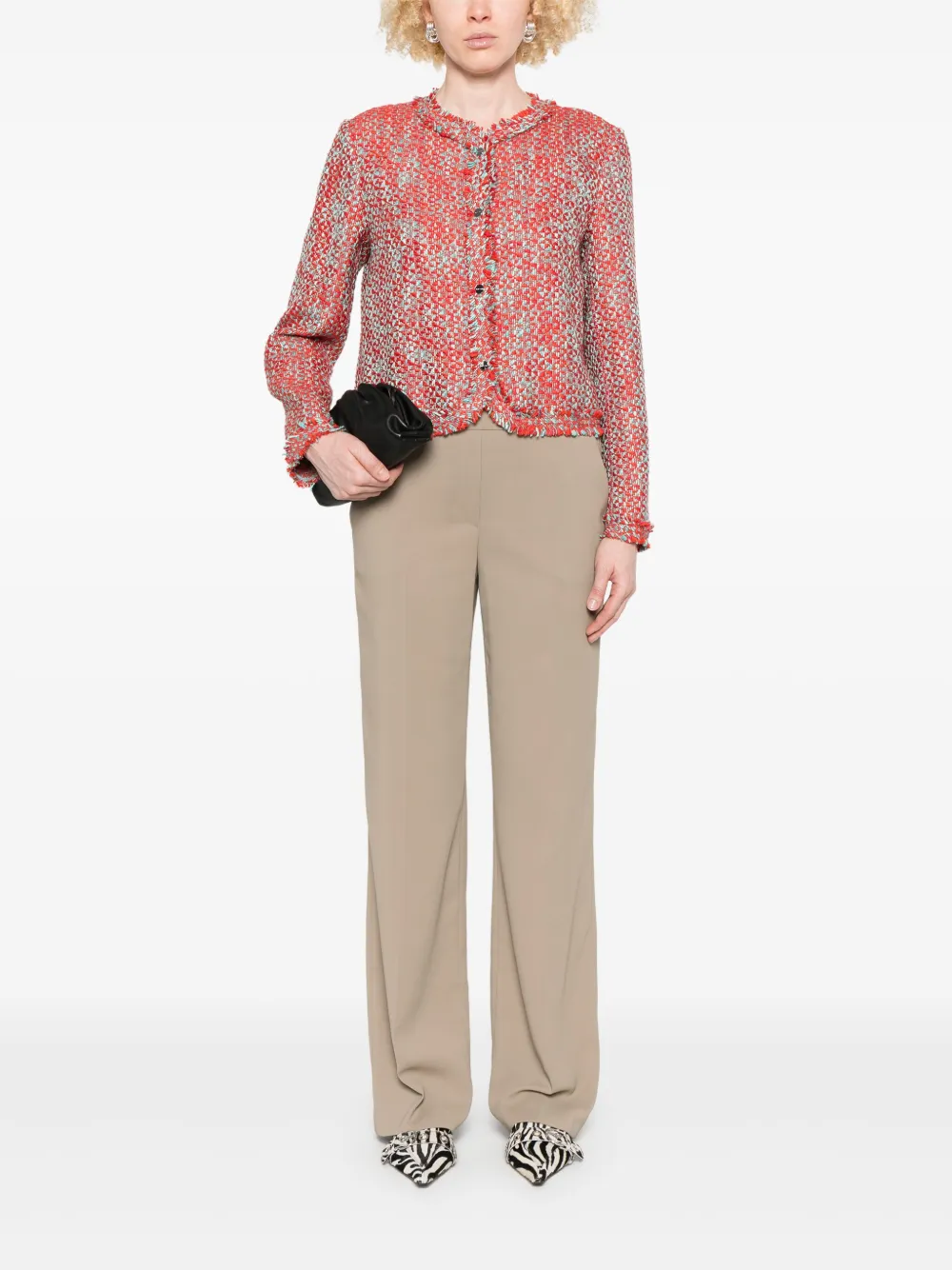 MARCCAIN Broek met elastische tailleband - Beige
