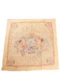 Hermès Pre-Owned 20th Century Recontre Oceane Chiffon Silk Scarf scarves - Brown