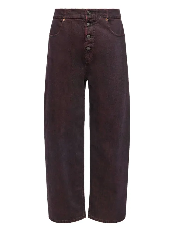 MM6 Maison Margiela ハイウエスト ジーンズ | パープル | FARFETCH JP
