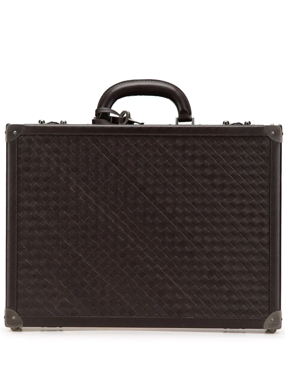 2010 Nappa Intrecciato Attache Briefcase business bag