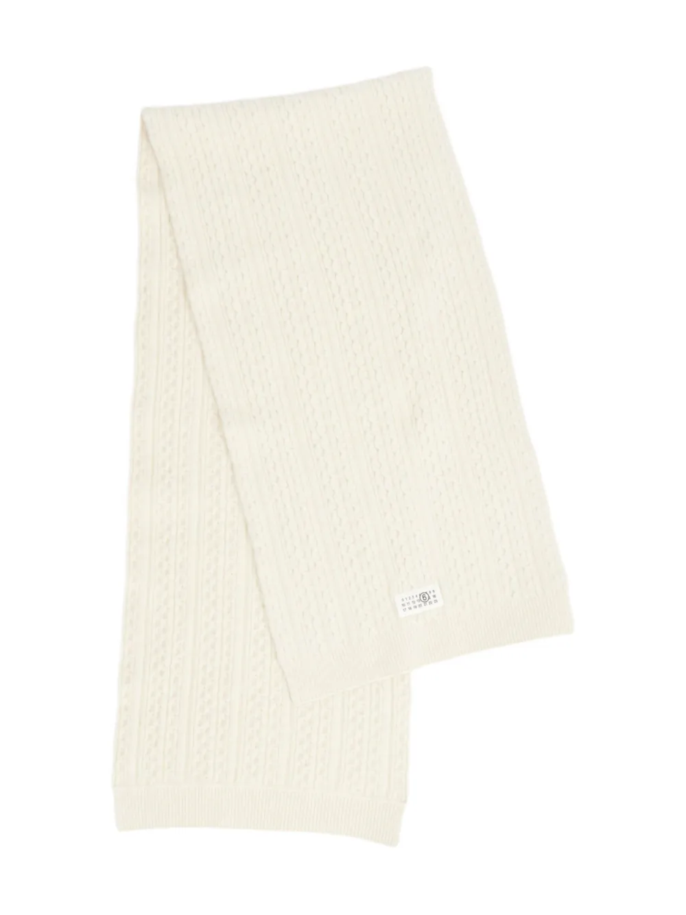 ribbed-knit scarf