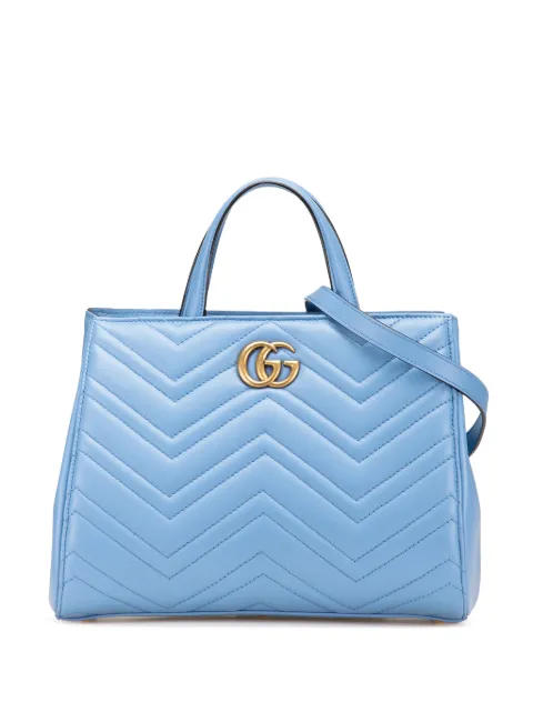 Gucci Pre-Owned 2016-2024 Small GG Marmont Matelasse Leather satchel