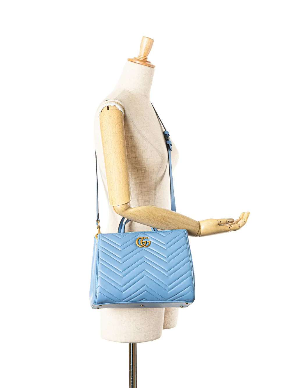 Gucci Pre-Owned 2016-2024 Small GG Marmont Matelasse Leather satchel | Pre-Owned | Image 2