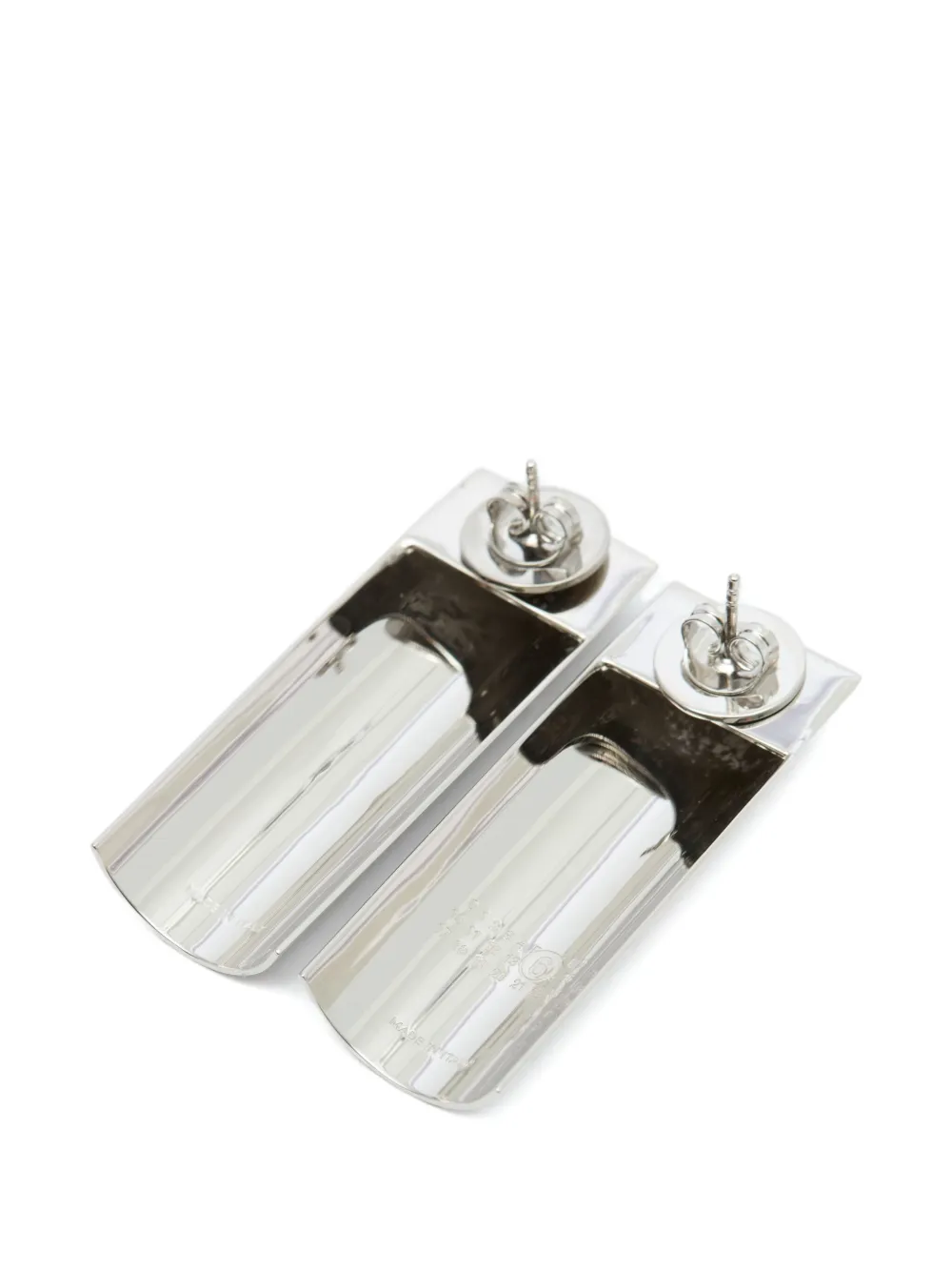 MM6 Maison Margiela Oorringen met nummer-patroon - Zilver