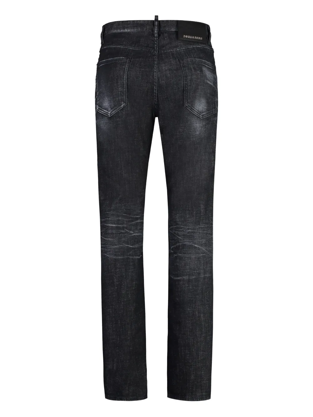 DSQUARED2 cotton slim jeans Zwart