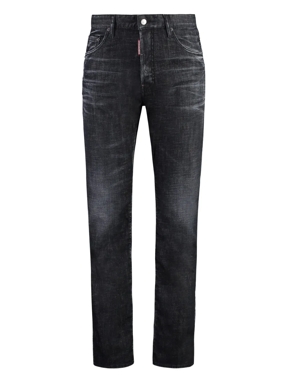 DSQUARED2 cotton slim jeans Zwart
