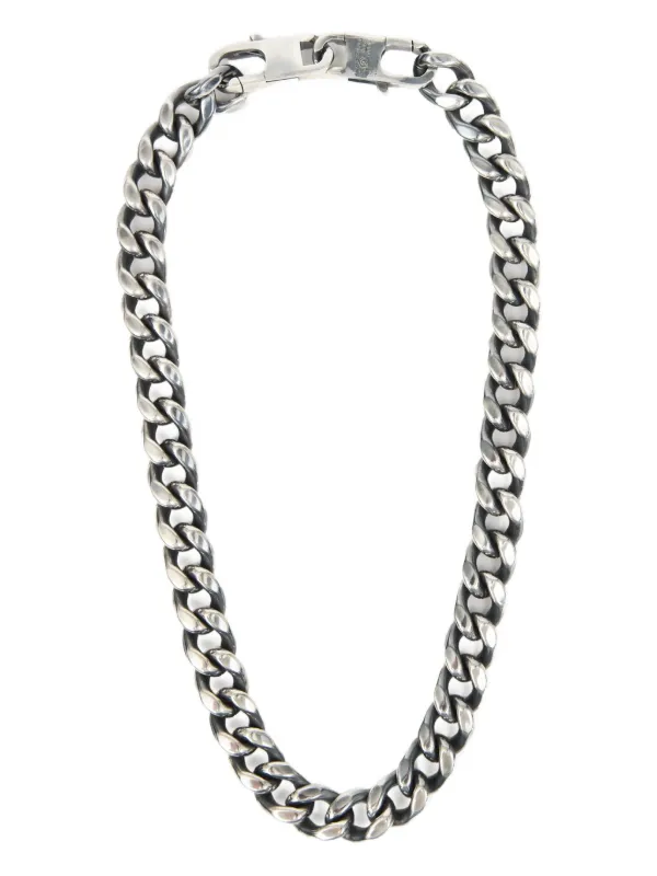 Maison Margiela☆【完売間近】NECKLACE ネックレス / silver Maison Margiela Logo Ring Necklace | italist