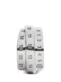 MM6 Maison Margiela Triple Logo Numeric Signature earring - Silver
