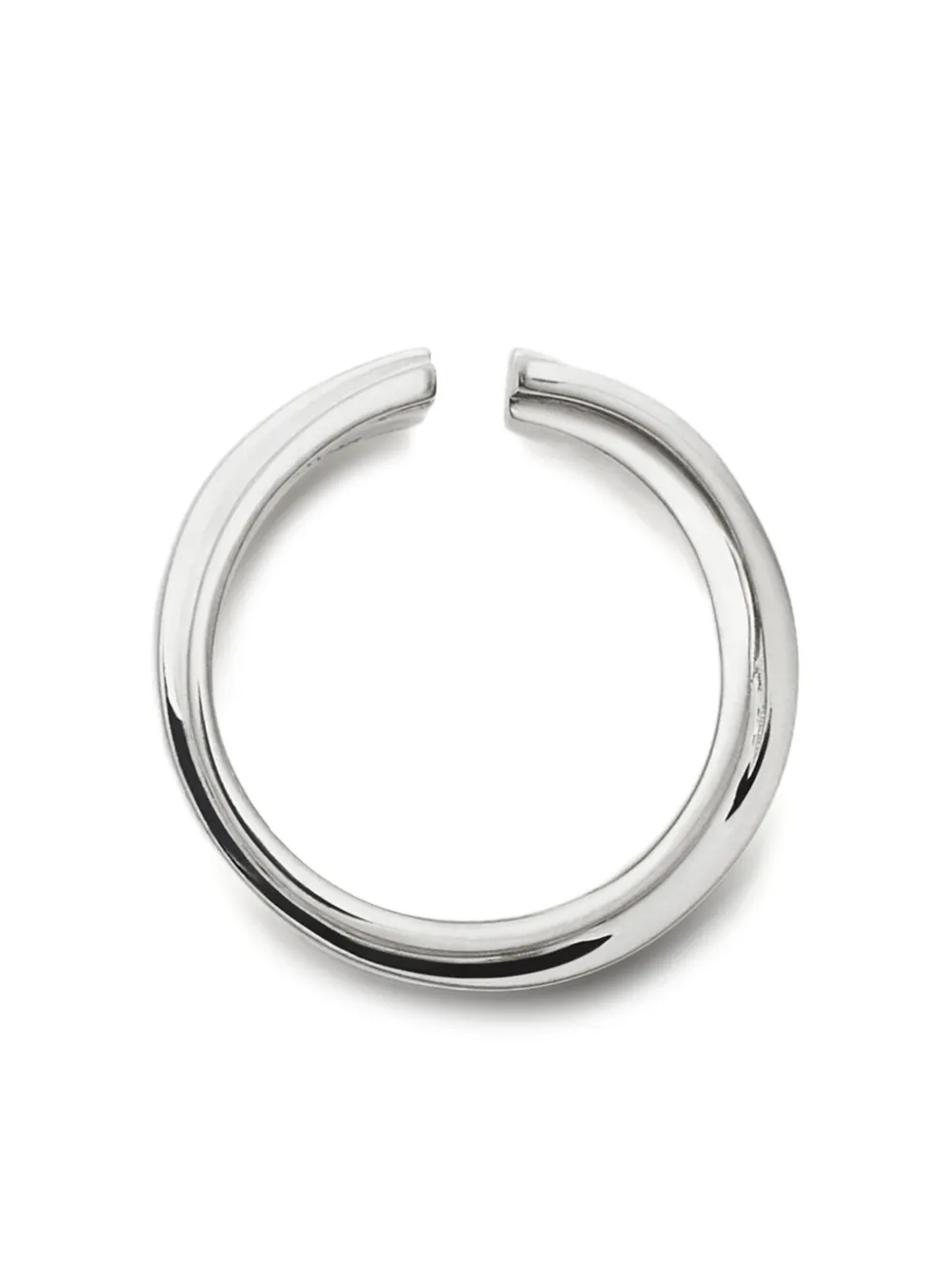 Mm6 Maison Margiela Triple Logo Numeric Signature Earring In White