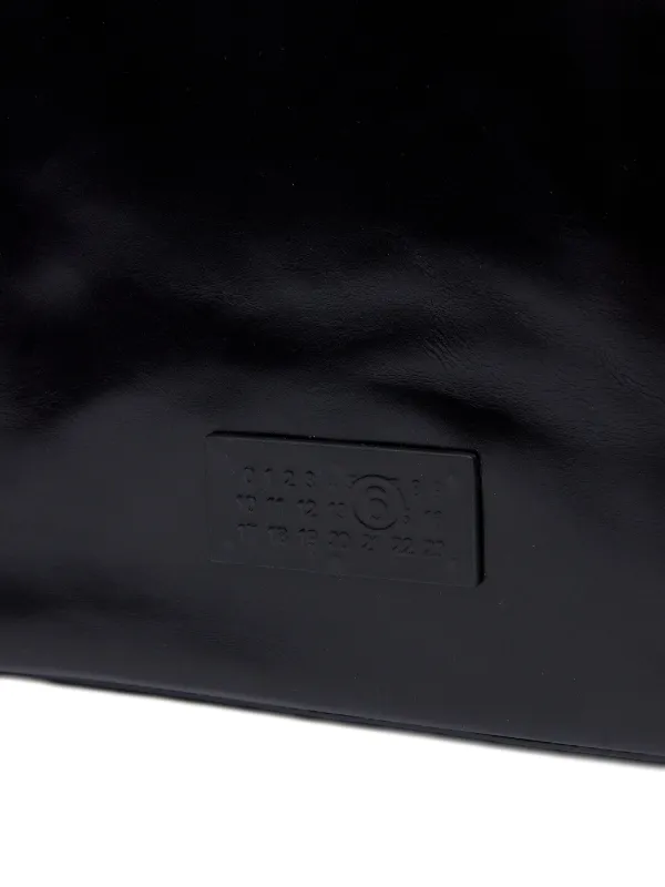 22ss Maison Margiela レザートートバッグ　ポーチ　黒 22ss Maison Margiela レザートートバッグ ポーチ 黒 22ss