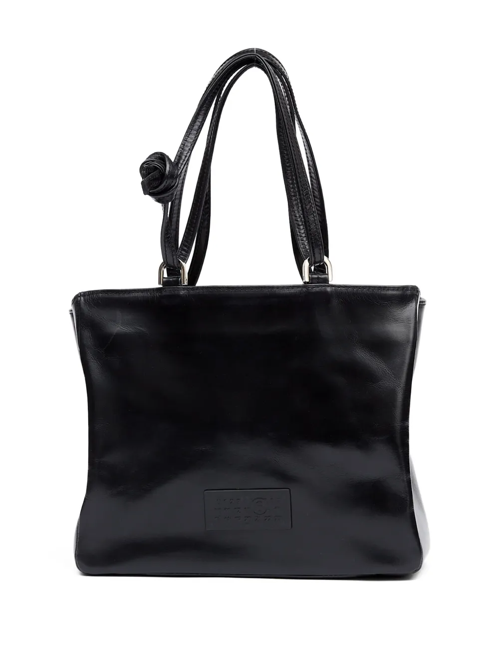 MM6 Maison Margiela Leren shopper Zwart
