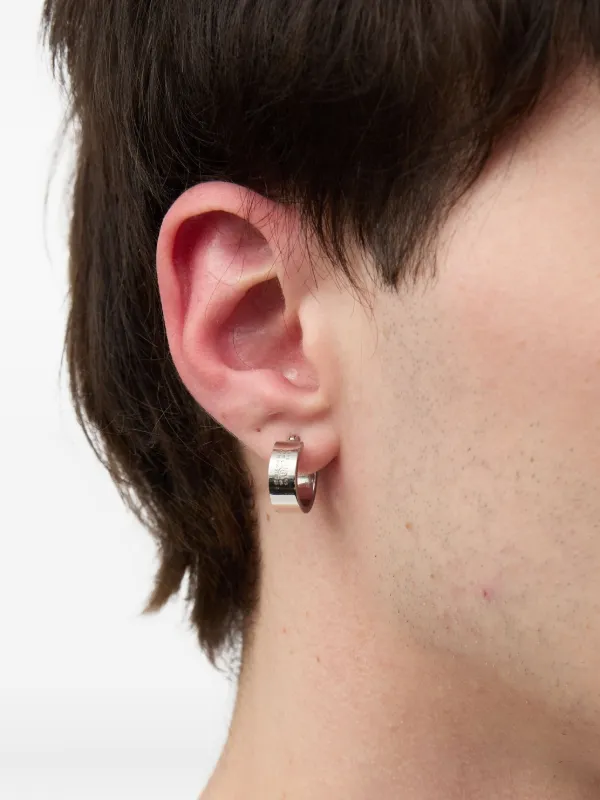 Maison Margiela フープピアス シルバー　片耳 MM6 Maison Margiela フープピアス | シルバートーン | FARFETCH JP