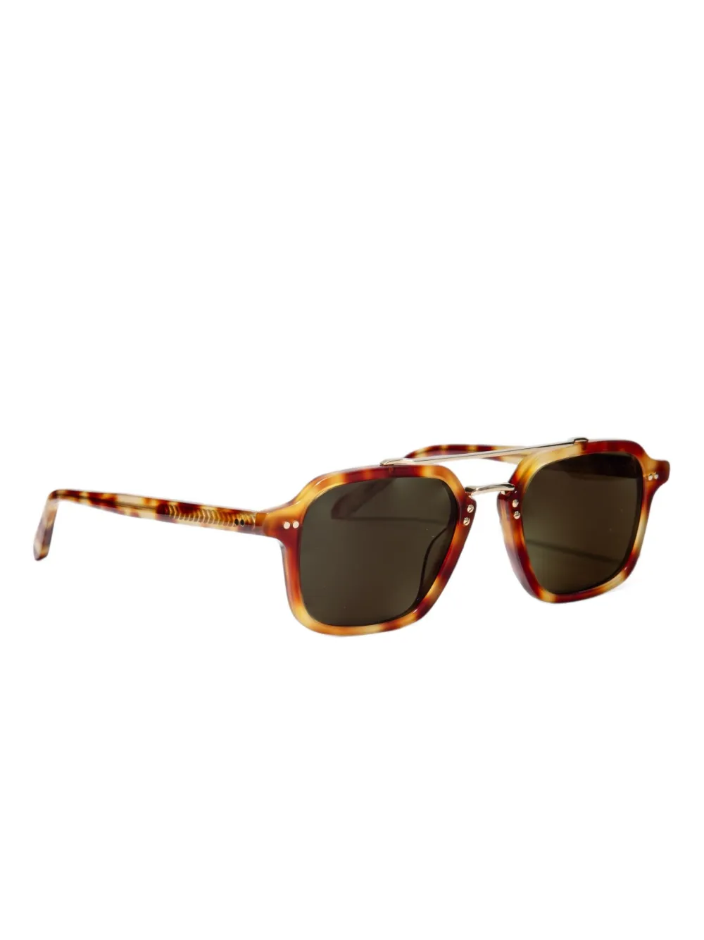 Krewe Du Optic Colton tortoiseshell square-frame sunglasses | Men | Image 2