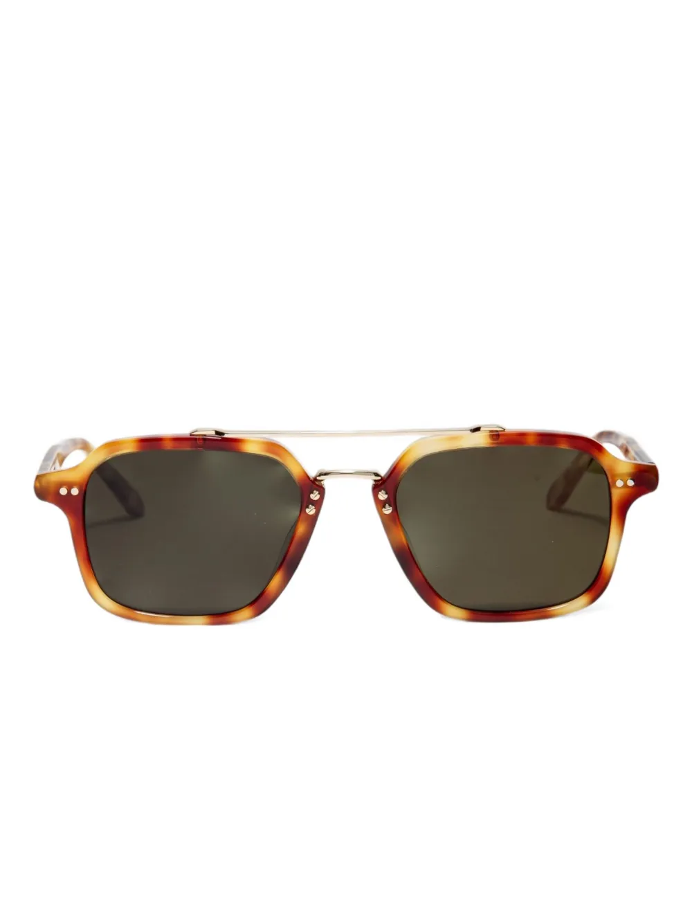 Krewe Du Optic Colton tortoiseshell square-frame sunglasses | Brown | Image 1