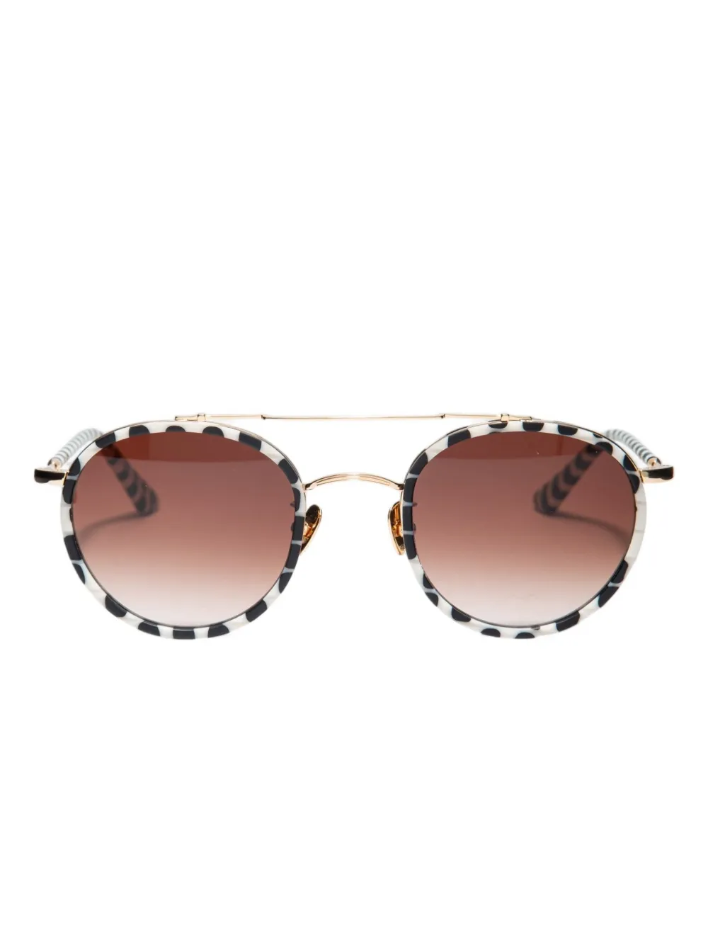 KREWE DU OPTIC DOMINO SUNGLASSES