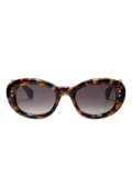 Krewe Du Optic Margaret tortoiseshell oversized sunglasses - Brown