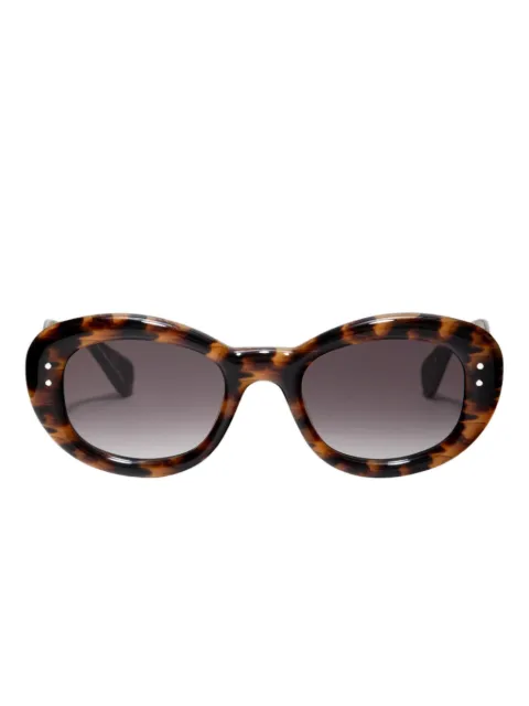Krewe Du Optic lentes de sol con armazón oversize estilo carey