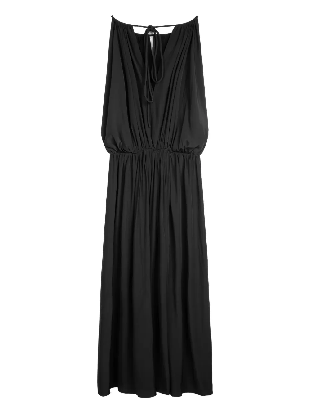 A.L.C. Maxi-jurk met ruches - Zwart