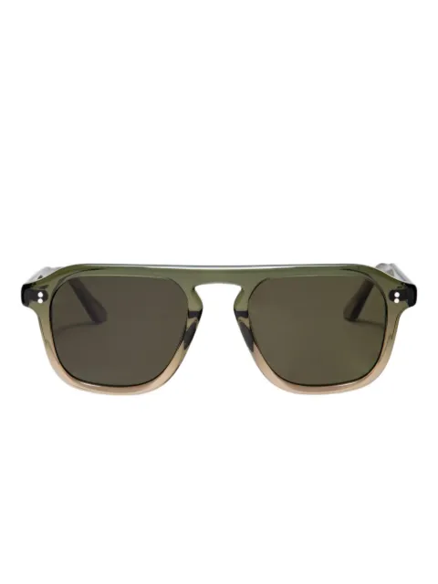 Krewe Du Optic half-rim square sunglasses