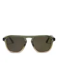 Krewe Du Optic half-rim square sunglasses - Green